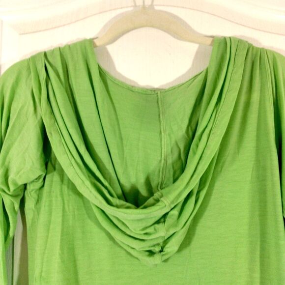 ADIDAS Womens Small Top Cowl Neck Hoodie Pullover Long Sleeve Lightweight Active - Picture 4 of 6